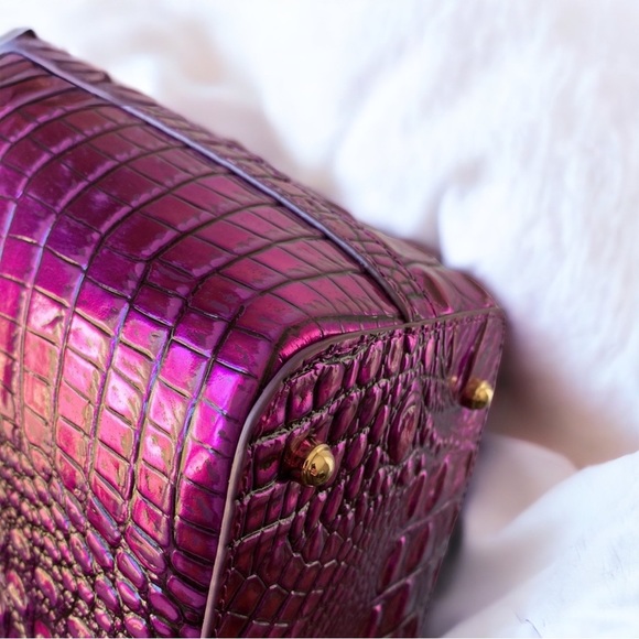 BRAHMIN Purple Potion Zip Top Tote | NWT - Picture 5 of 7